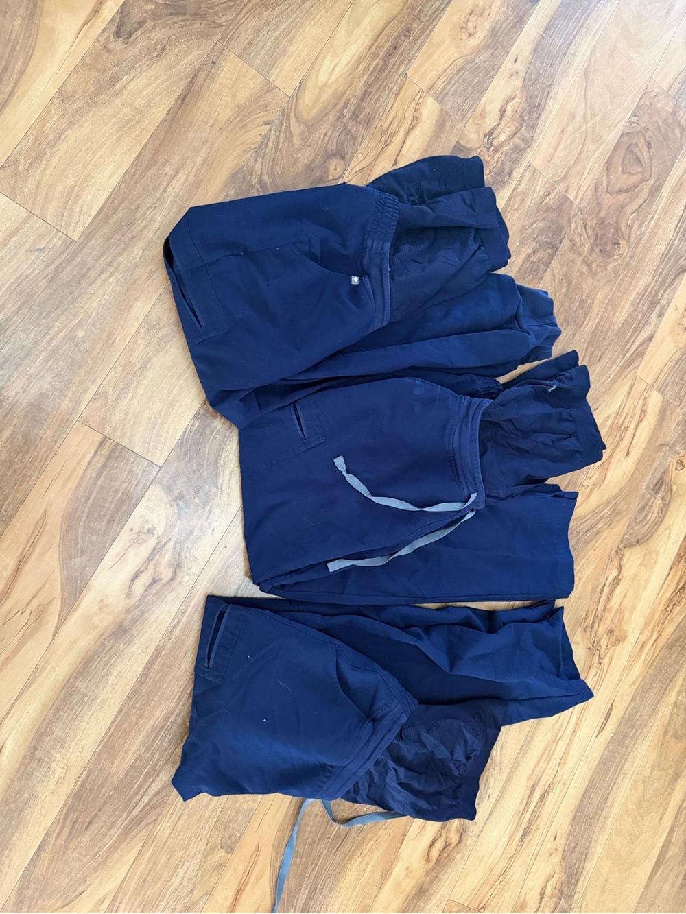 Figs Navy Blue maternity Pants - 3 Packu